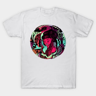 Blue Red Blend Circle of The Geisha T-Shirt